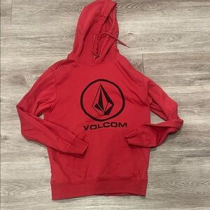 Volcom Crimson Hoodie with Black Emblem